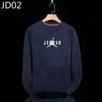 air jordan pulls manche longue col rond jordan small blue jd02